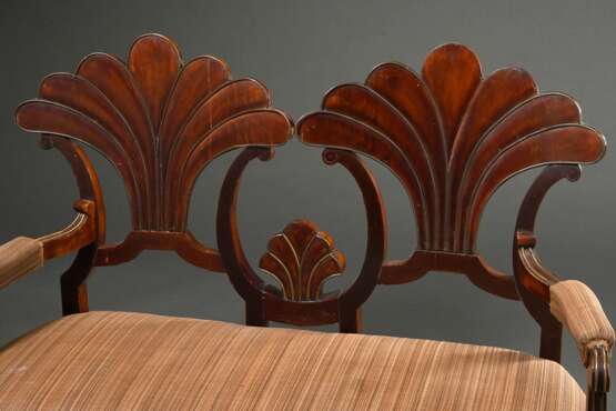 Small bench in Viennese Biedermeier style with she… - фото 4