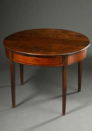 Mahogany demilune folding table on pointed legs wi… - фото 4 Mahogany demilune folding table on pointed legs wi… - фото 4