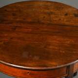 Mahogany demilune folding table on pointed legs wi… - фото 5