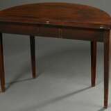 Mahogany demilune folding table on pointed legs wi… - фото 6
