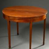 Demilune console table on fluted pointed legs with… - photo 3