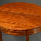 Demilune console table on fluted pointed legs with… - photo 4