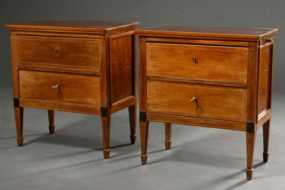 Pair of miniature chests of drawers in Biedermeier… - photo 1 Pair of miniature chests of drawers in Biedermeier… - photo 1