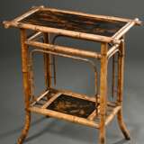 Colonial Beistelltisch mit Bambus Gestell und Lack… - Foto 1