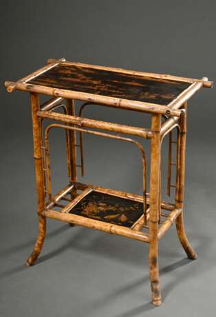 Colonial Beistelltisch mit Bambus Gestell und Lack… - Foto 1 Colonial Beistelltisch mit Bambus Gestell und Lack… - Foto 1