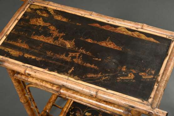 Colonial Beistelltisch mit Bambus Gestell und Lack… - Foto 2 Colonial Beistelltisch mit Bambus Gestell und Lack… - Foto 2