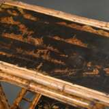 Colonial Beistelltisch mit Bambus Gestell und Lack… - Foto 2