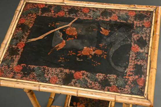 Colonial Beistelltisch mit Bambus Gestell, Lack Pl… - Foto 2 Colonial Beistelltisch mit Bambus Gestell, Lack Pl… - Foto 2