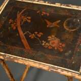Colonial side table with bamboo frame and lacquere… - photo 2