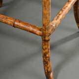 Colonial side table with bamboo frame and lacquere… - photo 3