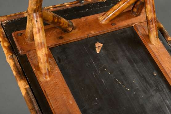 Colonial side table with bamboo frame and lacquere… - photo 4 Colonial side table with bamboo frame and lacquere… - photo 4