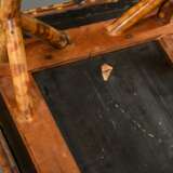 Colonial side table with bamboo frame and lacquere… - photo 4