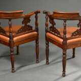 2 Historismus Ecksessel mit vollrund geschnitzten … - Foto 6