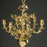 Small bronze ceiling chandelier with 6 attachable … - photo 2