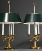 Beleuchtung. Paar klassische Messing Bouilotte Lampen mit Posth…