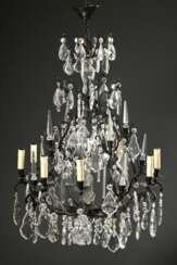 Repräsentative achtflammige Prismenkrone in franzö…