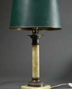 Осветительные приборы. Classic column lamp with light green onyx base and…