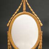 Oval mirror in Louis XVI style with laurel festoon… - фото 1