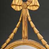 Oval mirror in Louis XVI style with laurel festoon… - фото 2