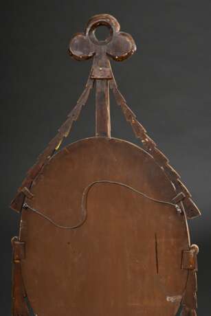 Oval mirror in Louis XVI style with laurel festoon… - фото 3 Oval mirror in Louis XVI style with laurel festoon… - фото 3