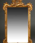Spiegel. Wilhelminischer Spiegel im Neorokoko Stil mit durc…