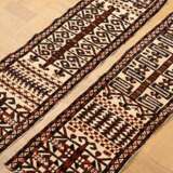 2 Various Saryk tent band fragments, with finely k… - фото 1