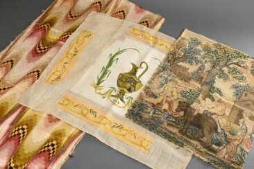 3 Diverse Textilien, wohl Frankreich, 17./18.Jh.: …