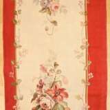 Paar Aubusson Wandbehänge „Rosen Kartuschen“ auf r… - Foto 3