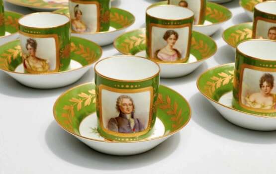 Unique table service Napoleon. Sevre Polychrome painting Empire At the turn of 19th -20th century - photo 13