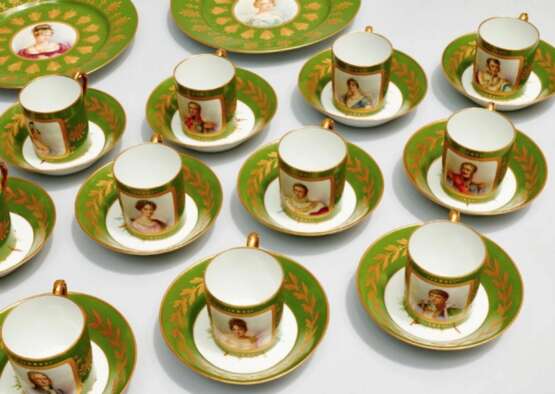 Unique table service Napoleon. Sevre Polychrome painting Empire At the turn of 19th -20th century - photo 14