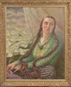 Übersicht. Portrait d&amp;39;une femme avec une broche 