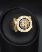 Übersicht. Bague en or pour femme avec m&eacute;duse en onyx Gorgone 