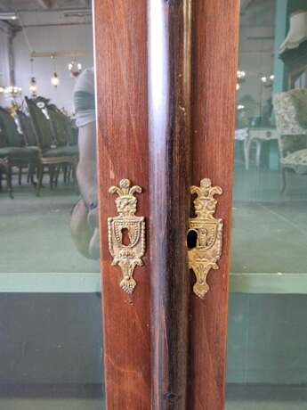 Large Biedermeier style wall cabinet Mahagoni 19th century - Foto 8
