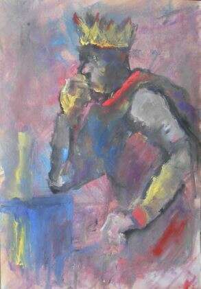 Все ли могут короли ? Paper Mixed media Абстрактный субъективизм Story-themed picture - photo 1