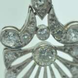 Platinum earrings with 56 natural diamonds 21th century - photo 6