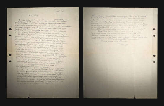 Handschriftlicher Brief des Physikers und Nobelpreisträgers Albert Ein… - Foto 1