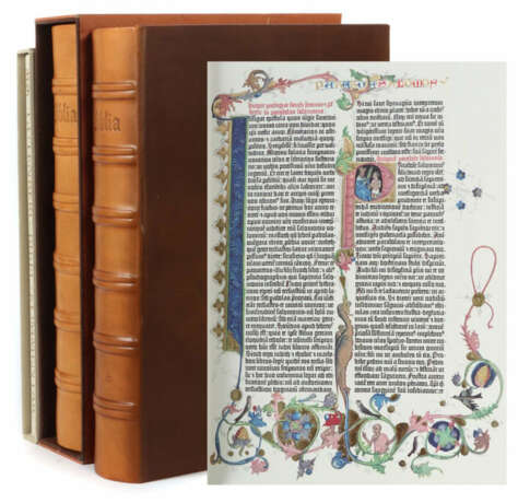 Gutenberg-Bibel farbige Vollfaksimile-Ausgabe, München, Idion, 1977/78… - photo 1
