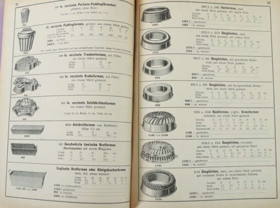 3 Musterbücher Musterbuch C über vezinnte Formen und Geschirre für Bäc… - Foto 2 3 Musterbücher Musterbuch C über vezinnte Formen und Geschirre für Bäc… - Foto 2