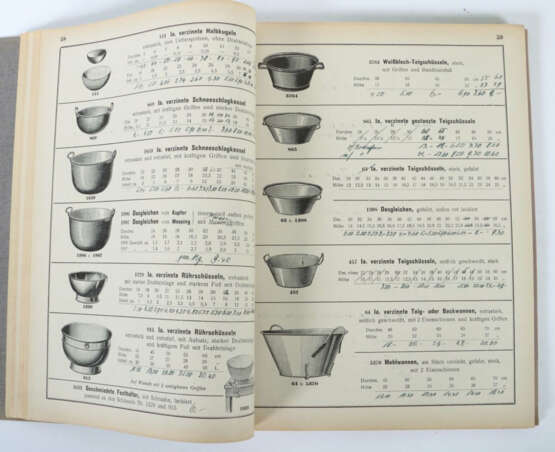 3 Musterbücher Musterbuch C über vezinnte Formen und Geschirre für Bäc… - Foto 4 3 Musterbücher Musterbuch C über vezinnte Formen und Geschirre für Bäc… - Foto 4