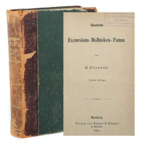 Clessin, S. Excursions-Mollusken-Fauna, Nürnberg, Bauer & Raspe, 1884,… - Foto 1