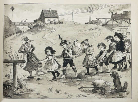 Nüdling, Ludwig & Altheimer, M. (bearb.) Eisenbahn-Bilderbuch - Allen … - photo 4 Nüdling, Ludwig & Altheimer, M. (bearb.) Eisenbahn-Bilderbuch - Allen … - photo 4