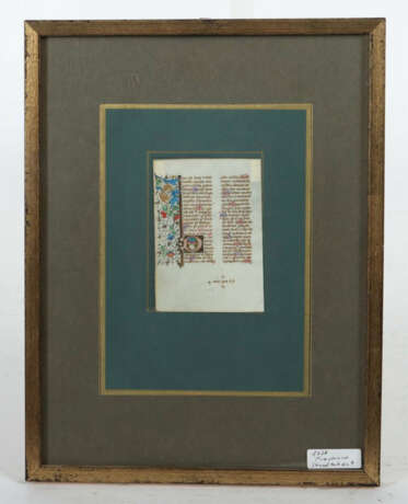 Mittelalterliche Handschrift Frankreich, um 1450, Handschrift in braun… - photo 2