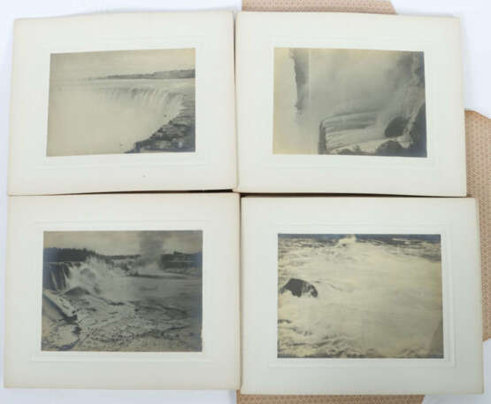 Sammlung Fotografien best. aus 19 historsichen Aufnahmen der Niagarafä… - photo 3