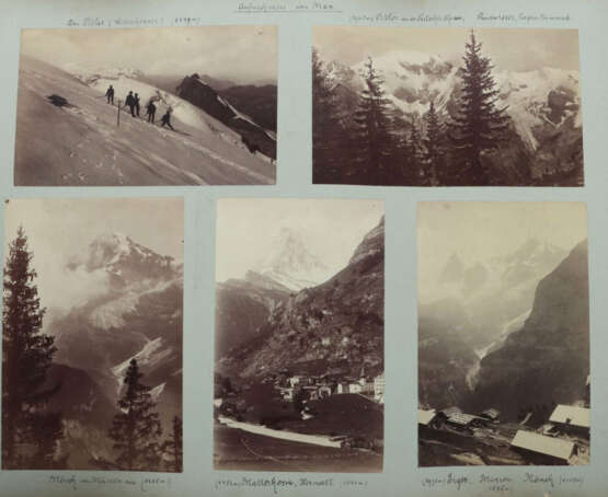 Fotoalbum des Emil Schaller/Stuttgart ''Berfahrten 1885-1890'', Album … - photo 2 Fotoalbum des Emil Schaller/Stuttgart ''Berfahrten 1885-1890'', Album … - photo 2