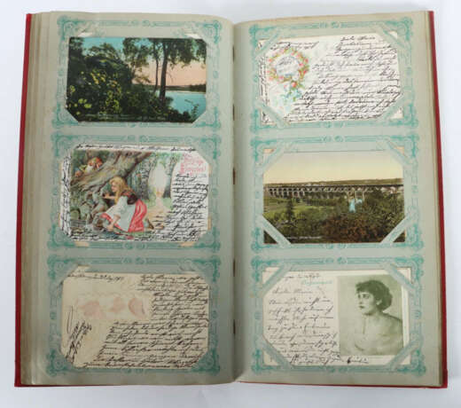 Sammlung Postkarten 634 Stück in drei sauberen Alben, 2 x mit Jugendst… - photo 3