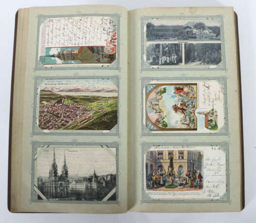 Sammlung Postkarten 634 Stück in drei sauberen Alben, 2 x mit Jugendst… - photo 4