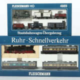 2 x Zugpackung Fleischmann, Spur H0, 1 x 4887, Ruhr-Schnellverkehr, 4-… - photo 1