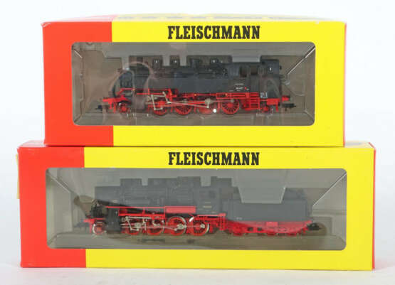 2 Lokomotiven Fleischmann, Spur H0, 1 x Dampflok 4086, BN 86 457 DB; 1… - photo 1 2 Lokomotiven Fleischmann, Spur H0, 1 x Dampflok 4086, BN 86 457 DB; 1… - photo 1