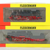 2 Lokomotiven Fleischmann, Spur H0, 1 x Dampflok 4086, BN 86 457 DB; 1… - photo 1
