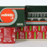 2 Wagen, Schinen Märklin, Spur 1, Personenwagen II. Klasse der DB, Nr.… - Foto 1